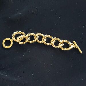 Chunky Gold Tone Chain Bracelet